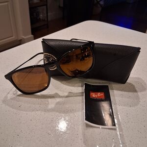 Ray-Ban Chris Black Sunglasses with Case